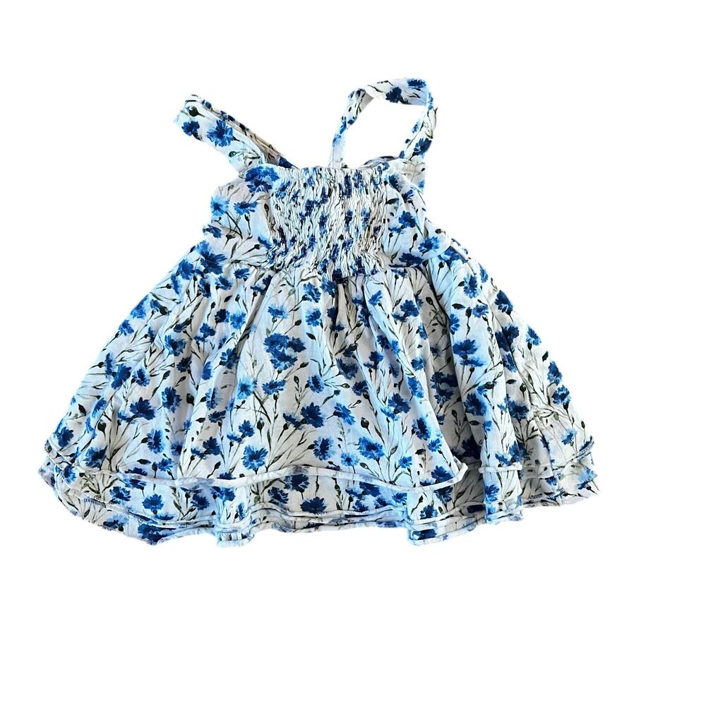 Bailey’s Blossoms Blue Floral 4-Layer Tiered Dress 2T - Picture 4 of 4